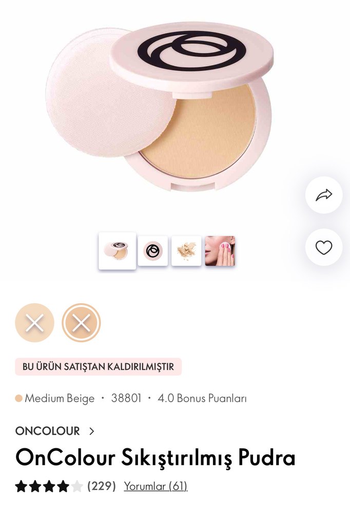 OnColour Sıkıştırılmış Pudra
Medıum beıge - Görsel 5