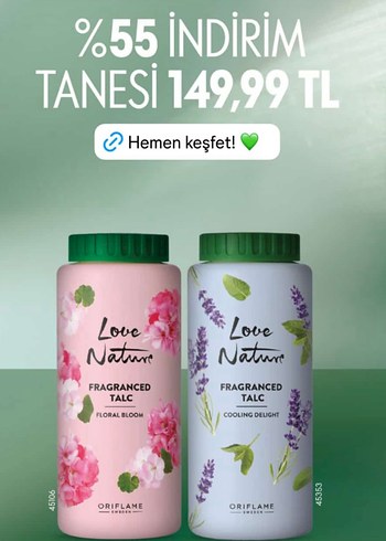 Oriflame Love Nature Kokulu Pudra
