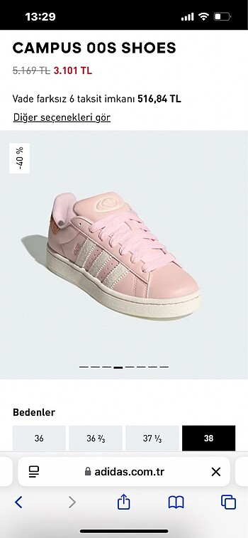 adidas pembe campus