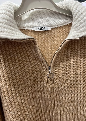 Bej Örgü Kadın Kazak - Görsel 3