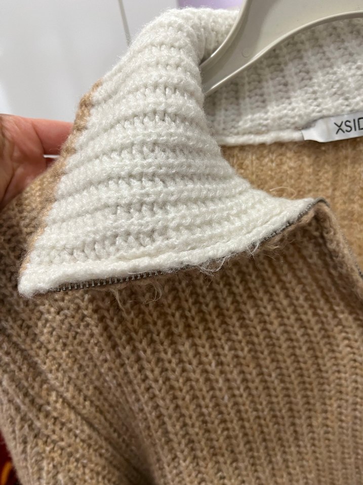 Bej Örgü Kadın Kazak - Görsel 4