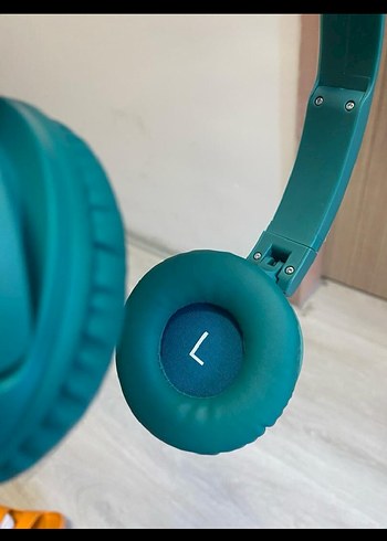 Turkuaz Katlanabilir Kulaklık kulak üstü - Görsel 6