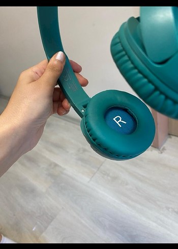 Turkuaz Katlanabilir Kulaklık kulak üstü - Görsel 5