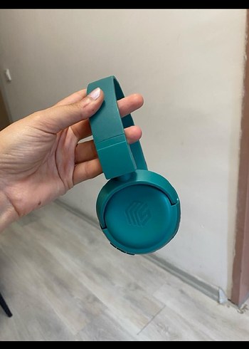 Turkuaz Katlanabilir Kulaklık kulak üstü - Görsel 3