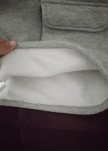 xxl Beden Ici yünlü oversize sweatshirt