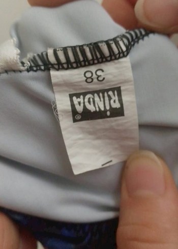 Kadın Lacivert Tie-Dye Atletik Mayo - Görsel 6