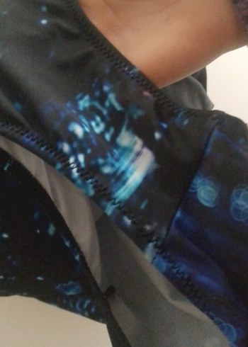 Kadın Lacivert Tie-Dye Atletik Mayo - Görsel 4