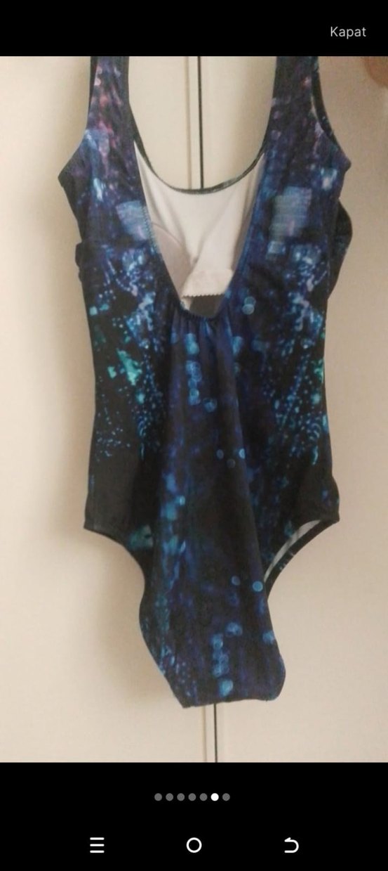 Kadın Lacivert Tie-Dye Atletik Mayo - Görsel 5