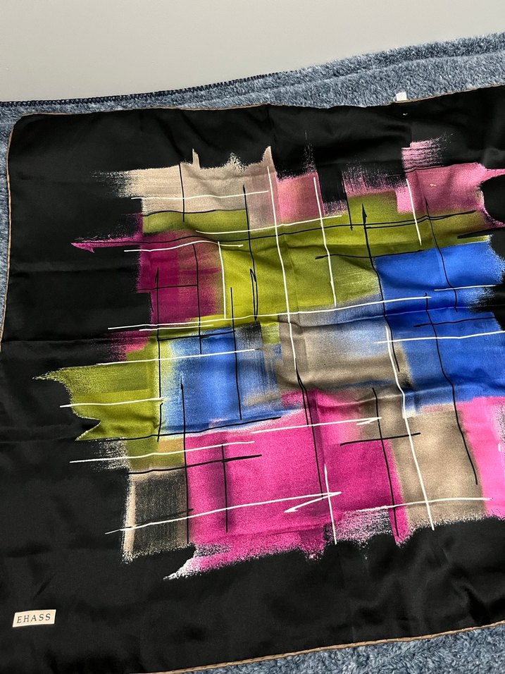 Katlı Çok Renkli Kadın eşarp - Görsel 2