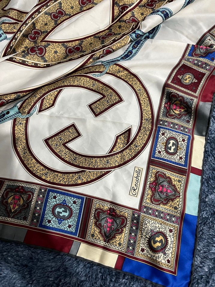 Zincir Detaylı Bohem Çok Renkli Kadın eşarp - Görsel 2