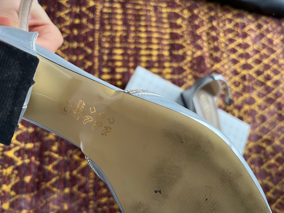 Gri Yılan Desenli Tokalı Topuklu Kadın Ayakkabı - Görsel 3