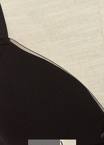 Siyah Minimalist Midi Sütyen 85/C - Görsel 3