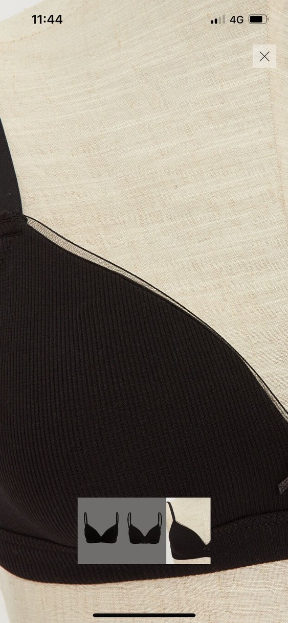 Siyah Minimalist Midi Sütyen 85/C - Görsel 3