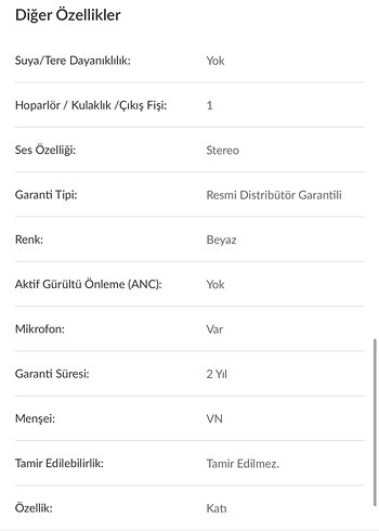 Beyaz Kulak İçi Kulaklık USB-C - Görsel 6