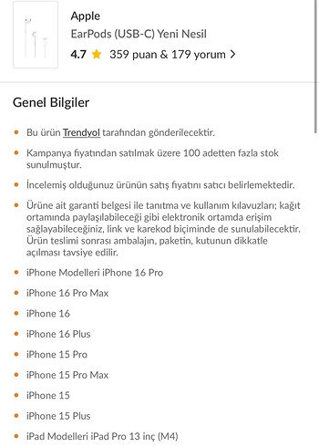 Beyaz Kulak İçi Kulaklık USB-C - Görsel 4