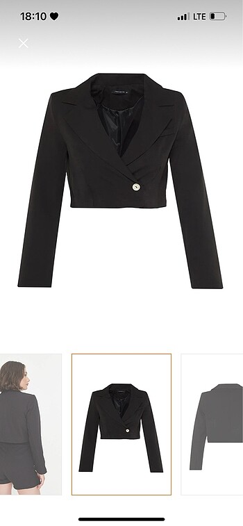 Kısa blazer ceket