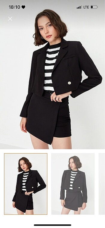 m Beden Kısa blazer ceket