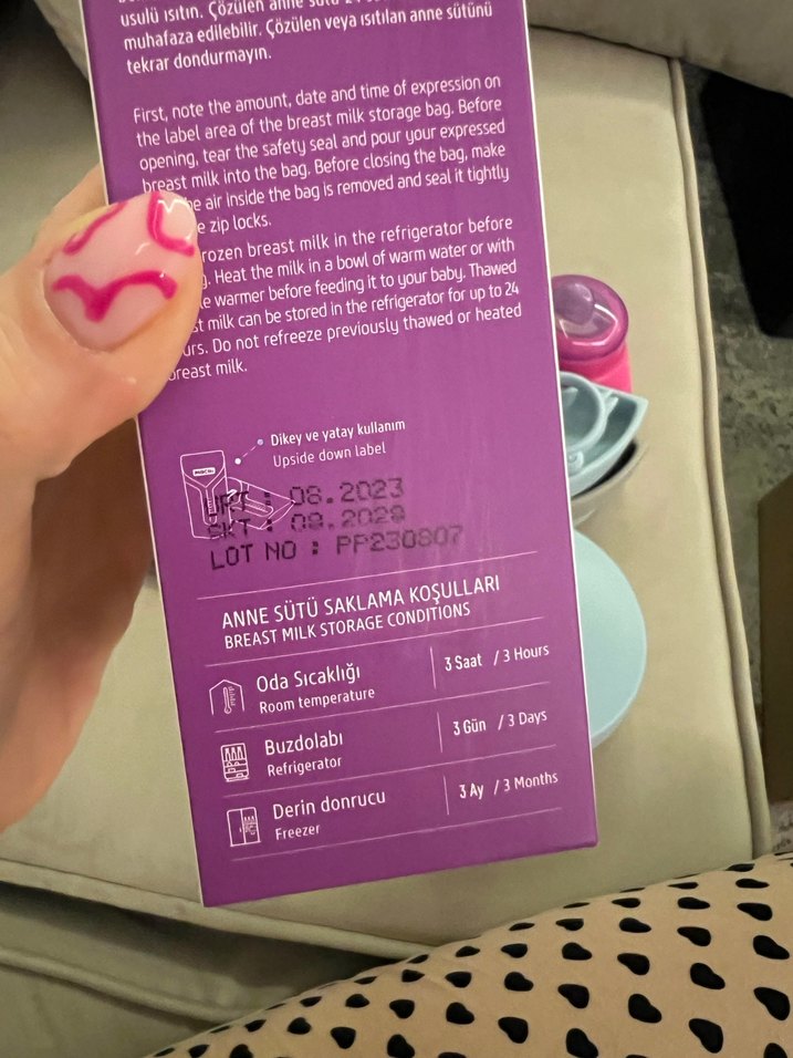 Mochi Anne Süt Saklama Poşeti 25'li - Görsel 3