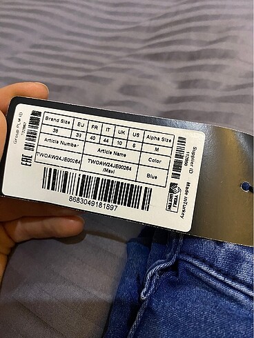 38 Beden mavi Renk Skinny jeans yüksek bel