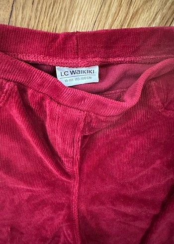 Bordo Kadife  Kız Tayt - Görsel 3