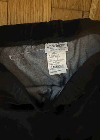 Siyah kadife Kız tayt - Görsel 4