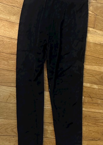 Siyah kadife Kız tayt - Görsel 2