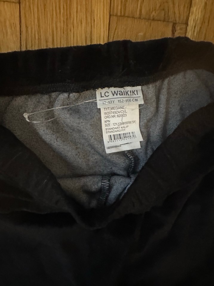 Siyah kadife Kız tayt - Görsel 4