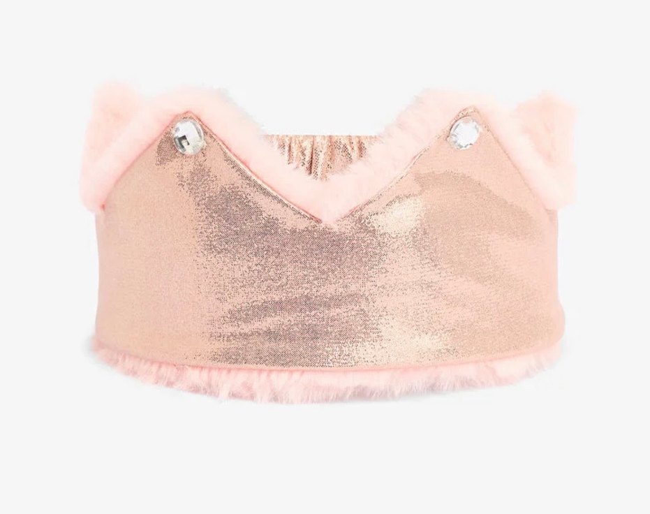 Pembe Süet prenses saç bandı - Görsel 2