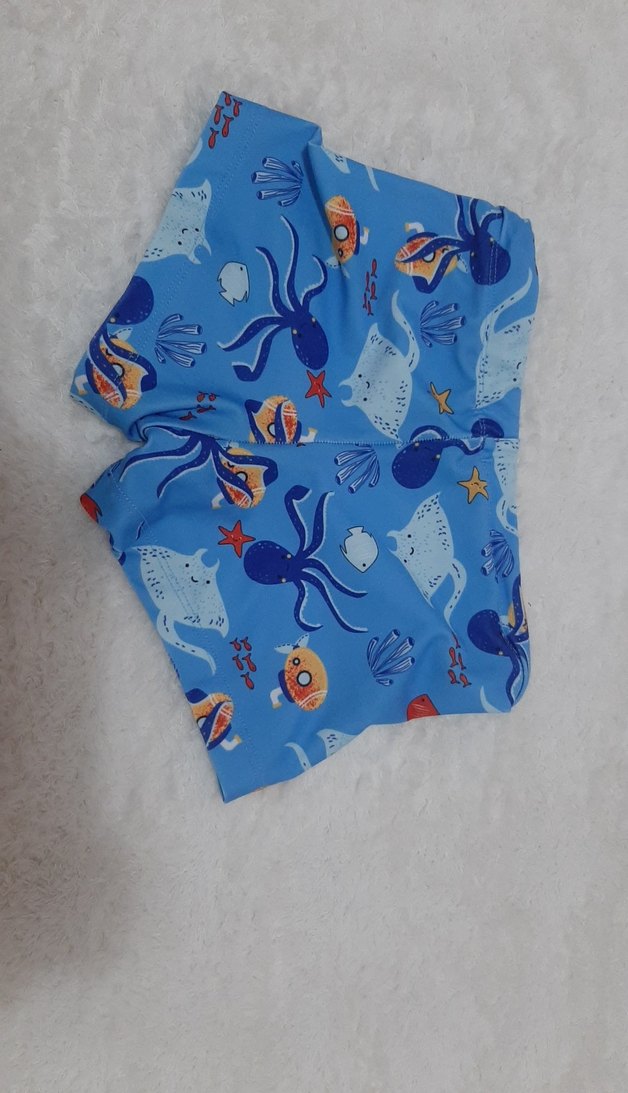 Erkek Çocuk Renkli Baskılı Mavi Mayo - Görsel 2