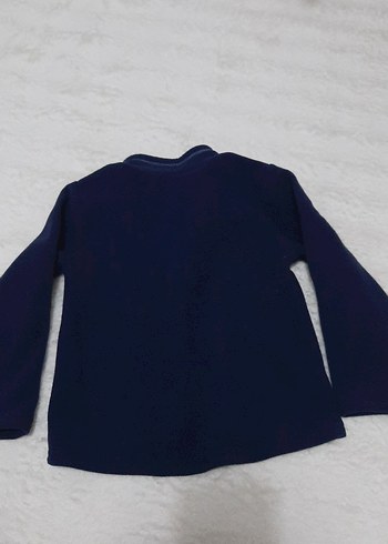 Erkek Çocuk polar Lacivert Fermuarlı Sweatshirt - Görsel 2