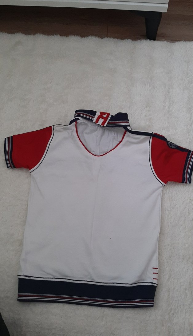 Erkek Çocuk Renkli Desenli Polo Yaka Tişört - Görsel 2