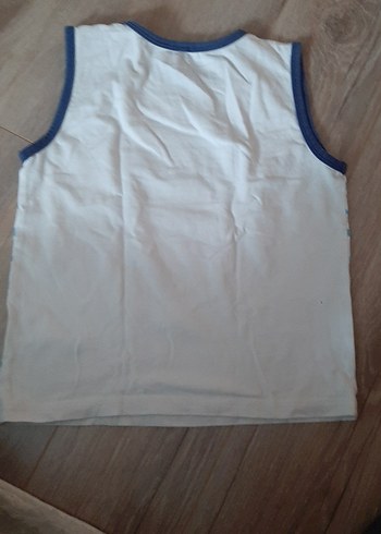 Mavi Baskılı Erkek Çocuk Kolsuz Tişört - Görsel 2