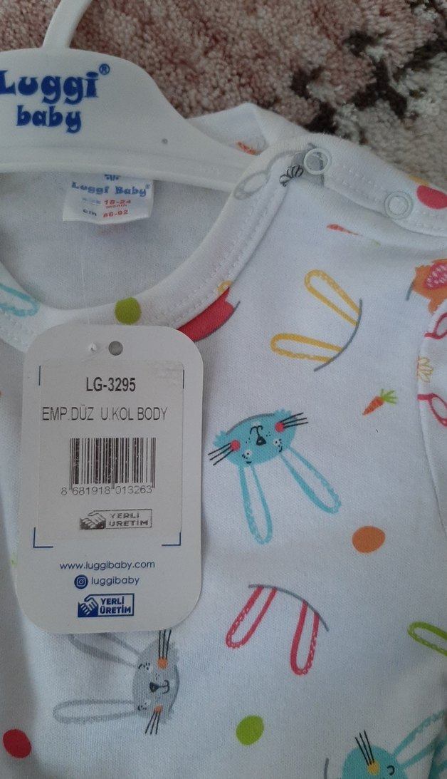 Uzun Kollu Baskılı Bebek Body - Görsel 3