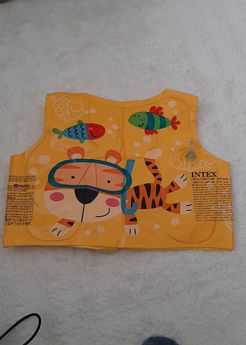 Çocuklar için renkli sarı can yeleği - Görsel 2