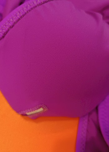 36 Beden mor Renk Pembe Bikini Fırfırlı Askılı