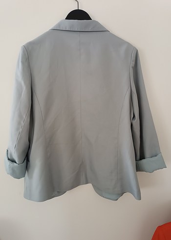 46 Beden Pastel Mavi Kadın Blazer Ceket