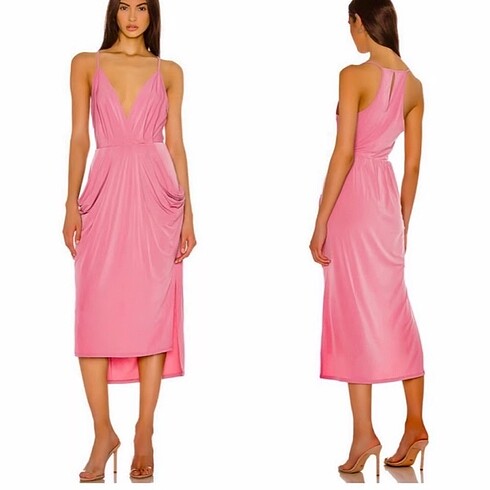BCBG Gneration Midi Pembe Elbise