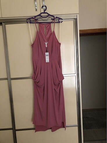 s Beden pembe Renk BCBG Gneration Midi Pembe Elbise