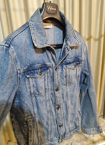 l/xl Beden mavi Renk Kot unisex çeket