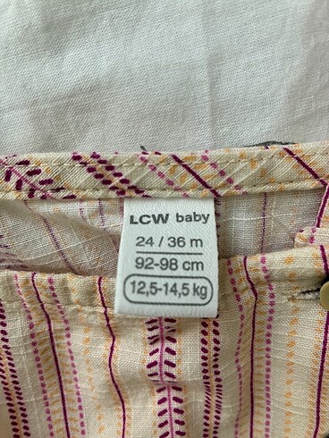 24-36 Ay Beden LCW kız çocuk elbise