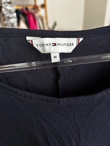 m Beden Tommy Hilfiger İthal midi elbise