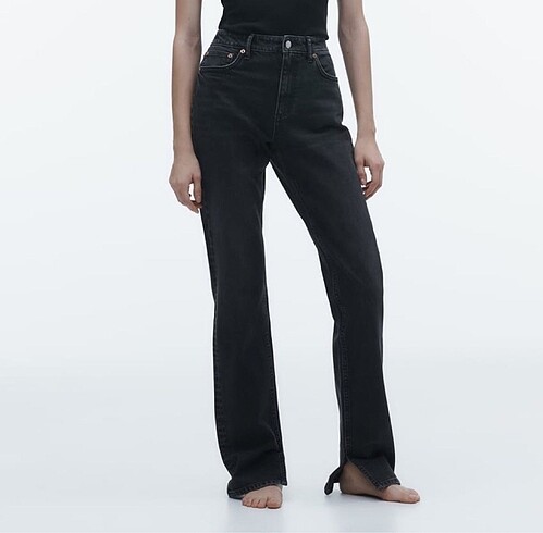 Zara Yırtmaçlı Paça Slim Fit Trf Jeans