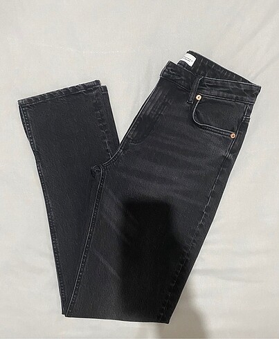 Zara Zara Yırtmaçlı Paça Slim Fit Trf Jeans