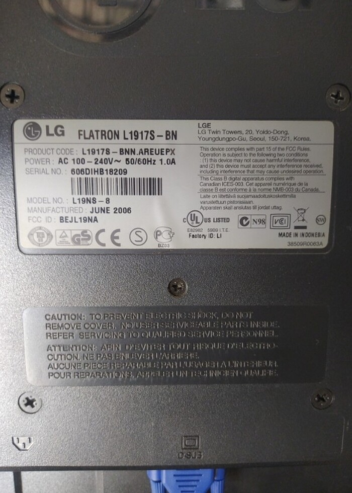 LG FLATRON 1917S 19" MONİTÖR - Görsel 2