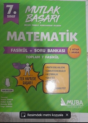7.sinif Test kitabı 