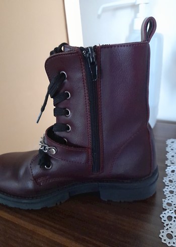 Diğer Bordo Deri kız çocuk botu