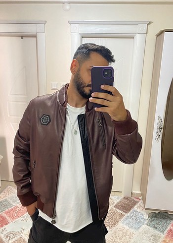 Orjinal deri ceket philip plein - Görsel 7