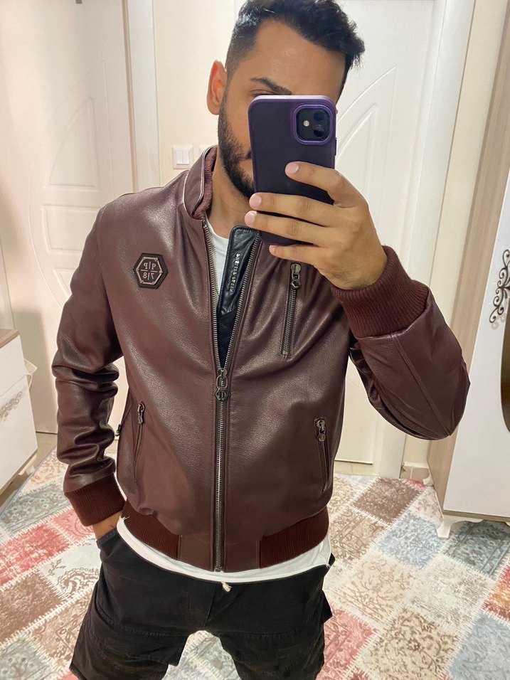 Orjinal deri ceket philip plein - Görsel 3