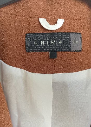 Chima Kadın Kahverengi Kuşaklı Blazer Ceket