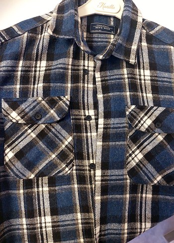 Düğmeli Uzun Kollu Erkek  oduncu Gömlek - Görsel 2